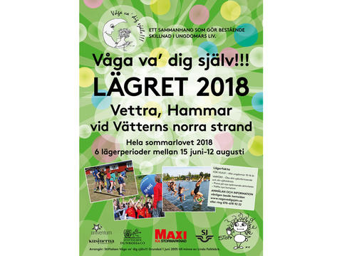 Glöm inte bort att föranmäla dig till lägret