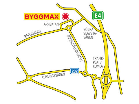 Hitta till Byggmax i Fyrislund