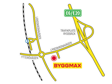 Hitta till Byggmax i Rydebäck